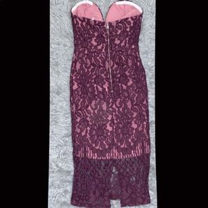 purple lace dress